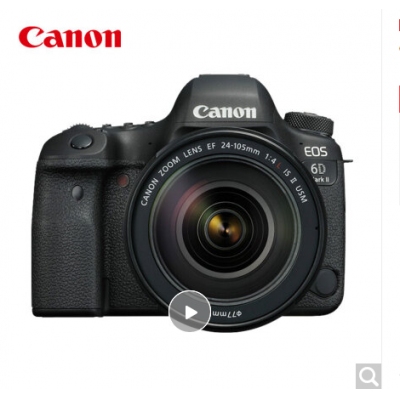 佳能（Canon）EOS 6D Mark II 6D2全畫幅 專業(yè)單反相機(jī) L級(jí)24-105標(biāo)準(zhǔn)鏡頭套裝